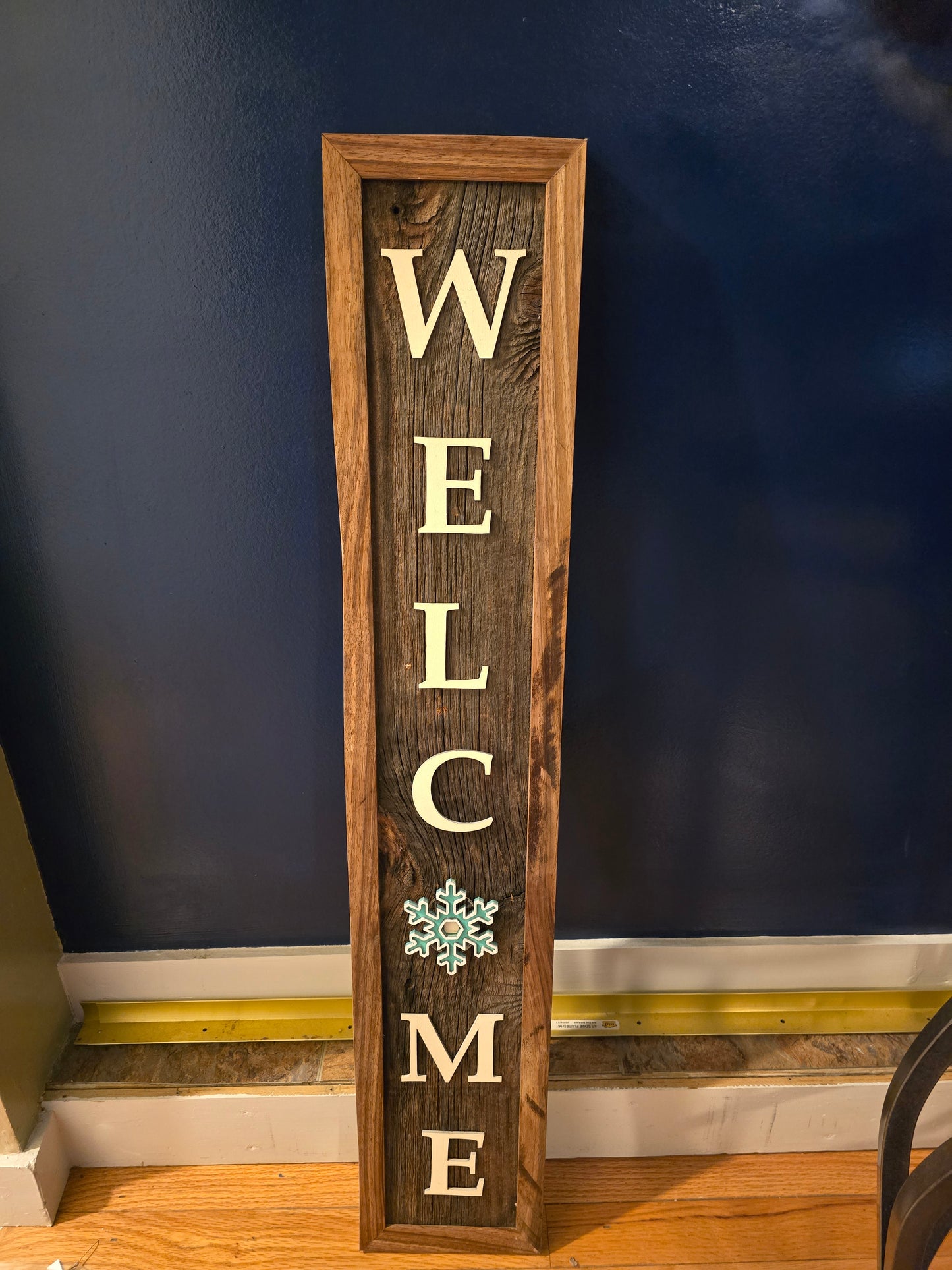 Personalisiertes erhabenes Shou Sugi Bon Schild