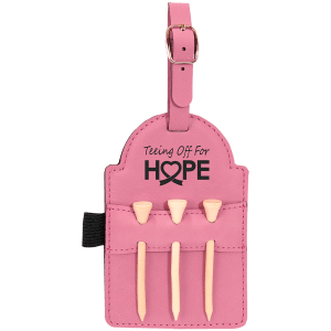 Leatherette Golf Tee Holder (Includes 3 Tees)
