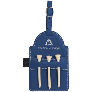 Leatherette Golf Tee Holder (Includes 3 Tees)