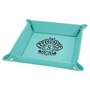 Personalisiertes Kunstleder-Flachmann-Geschenkset
