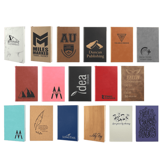 Customized Engraved Leatherette Journal (Lined Paper)