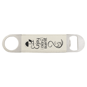 Leatherette and Stainless Steel Bottle Opener