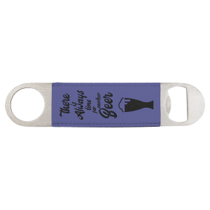 Leatherette and Stainless Steel Bottle Opener