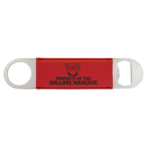 Leatherette and Stainless Steel Bottle Opener