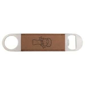 Leatherette and Stainless Steel Bottle Opener