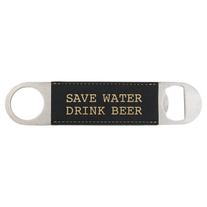Leatherette and Stainless Steel Bottle Opener