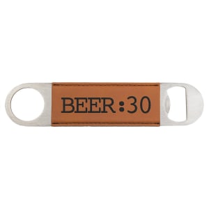 Leatherette and Stainless Steel Bottle Opener