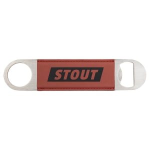 Leatherette and Stainless Steel Bottle Opener
