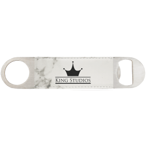 Leatherette and Stainless Steel Bottle Opener