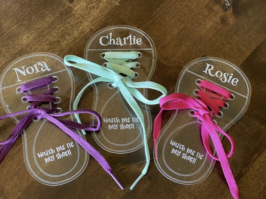 Cardboard Shoe Tying Practice Kids Create Learn To Lace Cardboard