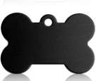 Personalisiertes Aluminium-ID-Tag, Knochenform