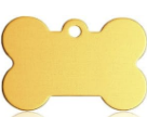 Personalisiertes Aluminium-ID-Tag, Knochenform
