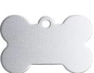 Personalisiertes Aluminium-ID-Tag, Knochenform