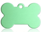 Personalisiertes Aluminium-ID-Tag, Knochenform
