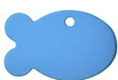 Personalisiertes Aluminium-ID-Tag, Fischform