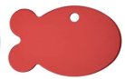 Personalisiertes Aluminium-ID-Tag, Fischform