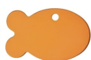 Personalisiertes Aluminium-ID-Tag, Fischform