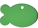 Personalisiertes Aluminium-ID-Tag, Fischform