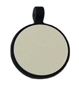 Graviertes Silikon-ID-Tag in Knochenform