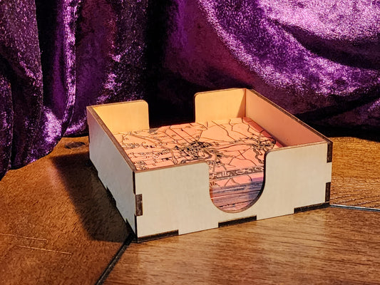 Untersetzer-Caddy aus Holz