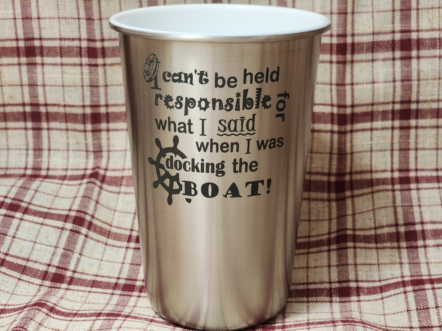 Customized Stainless Steel Pint Glass