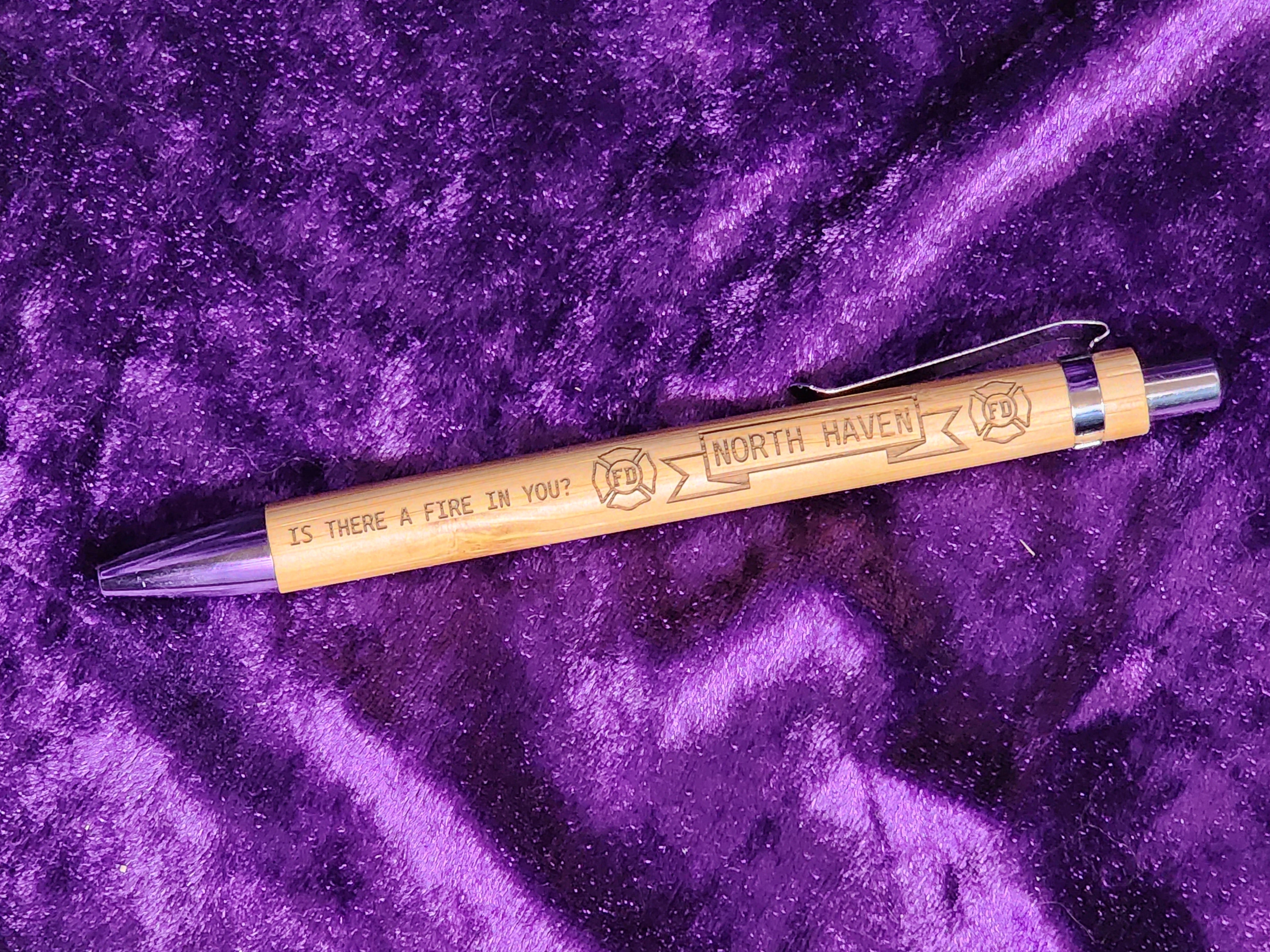 Personalized Bamboo Pen – Laser Focus Custom Engraving LLC