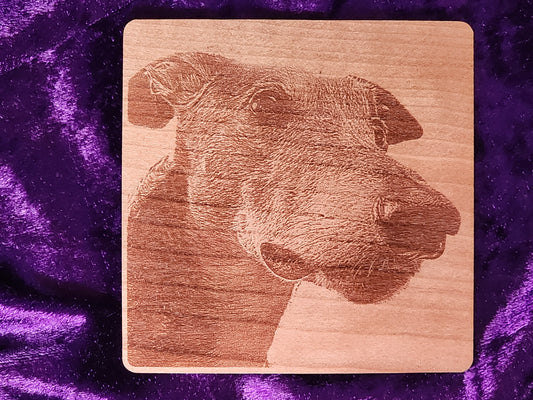 Wood Coaster Set, Custom Photo