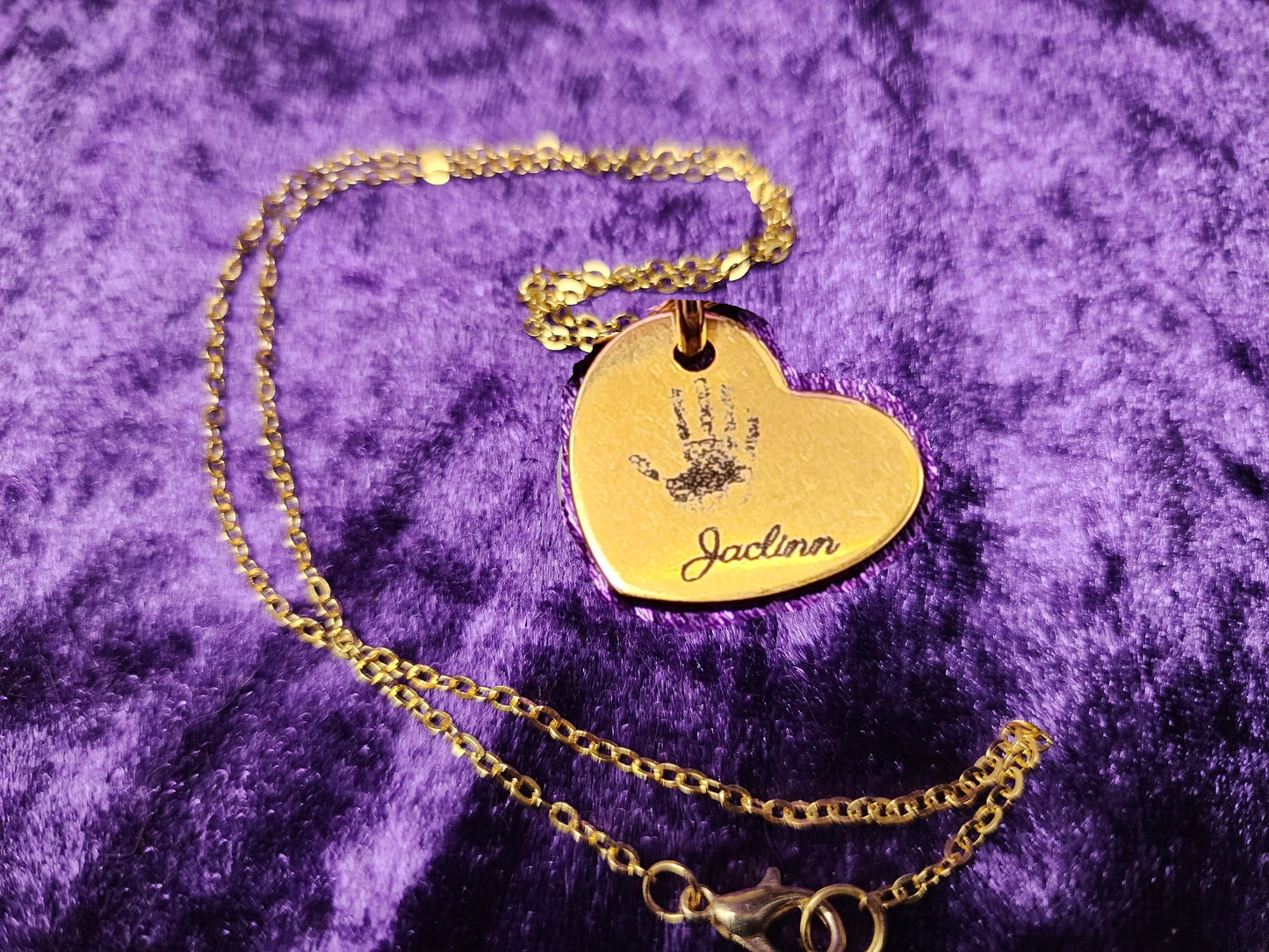 Handprint, Footprint, or Pawprint Charm Necklace