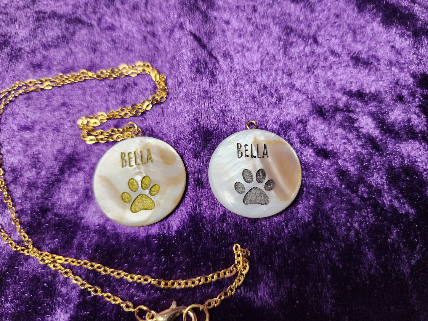 Handprint, Footprint, or Pawprint Stone Necklace