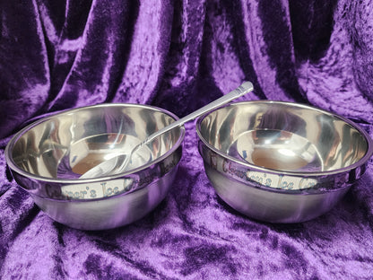 Custom Engraved Insulated Stainless Steel Dessert Bowls