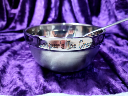 Custom Engraved Insulated Stainless Steel Dessert Bowls