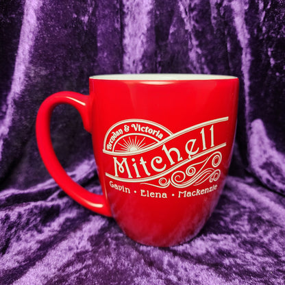 16 oz. Customizable Ceramic Bistro LazerMug