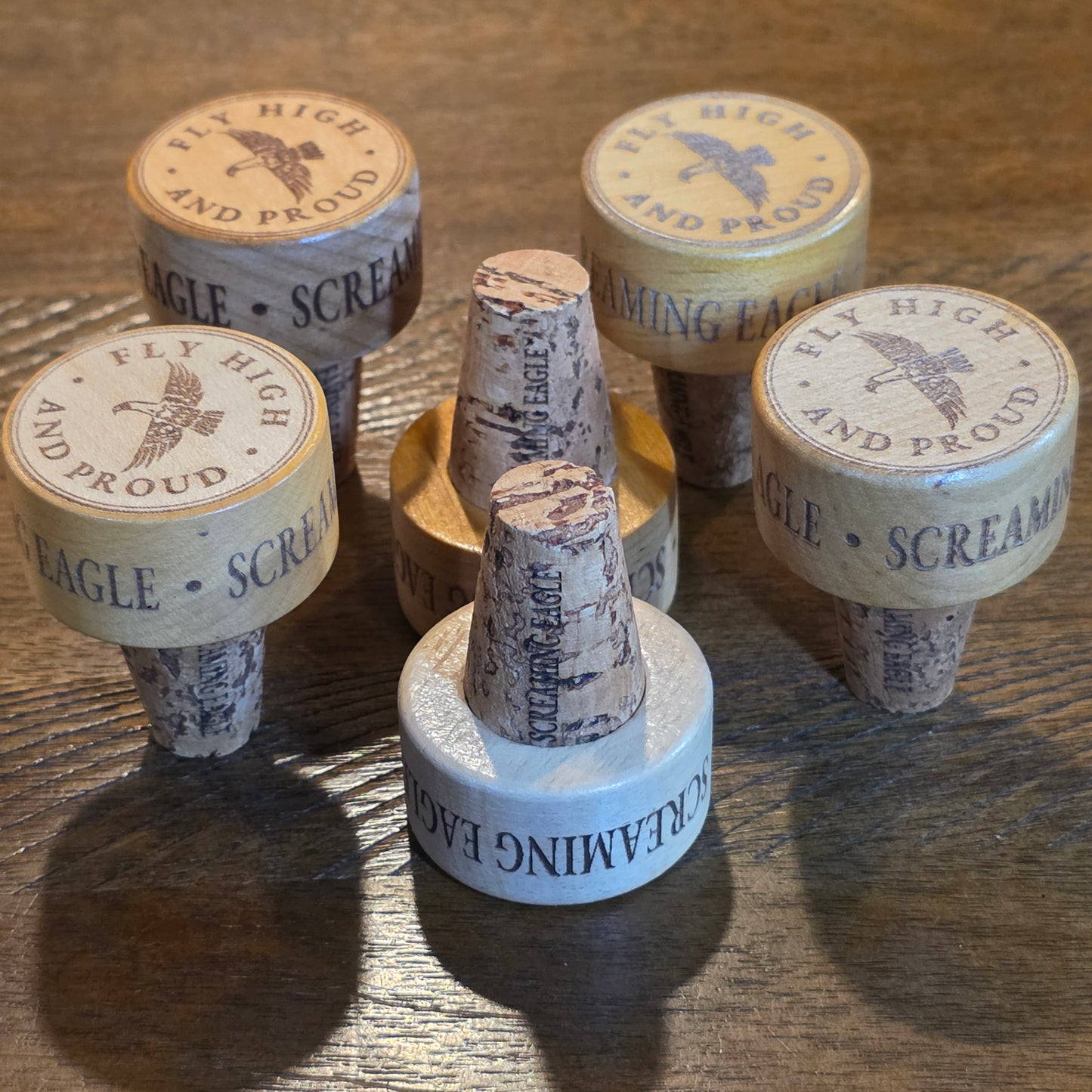 Personalized Wine Bottle Stopper Rosewood Or Maple