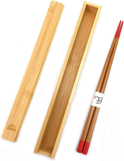 Custom Laser Engraved Bamboo Chopsticks with Case