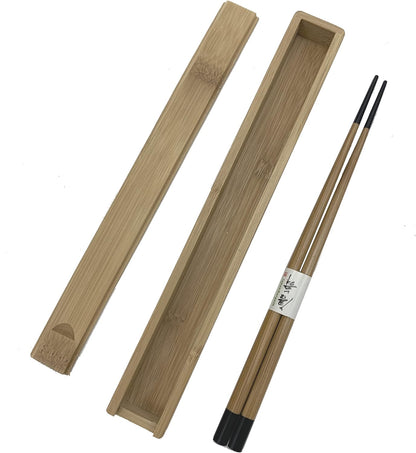 Custom Laser Engraved Bamboo Chopsticks with Case