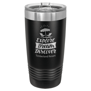 Vaso de camello polar aislado grabado personalizado, 20 onzas