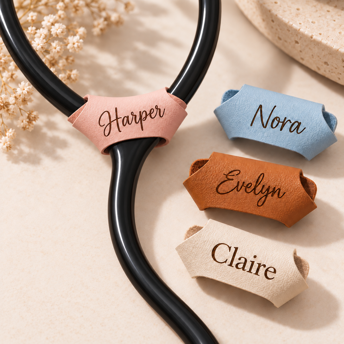 Set de regalo de matraz de cuero sintético personalizado