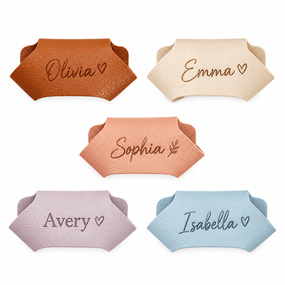 Set de regalo de matraz de cuero sintético personalizado