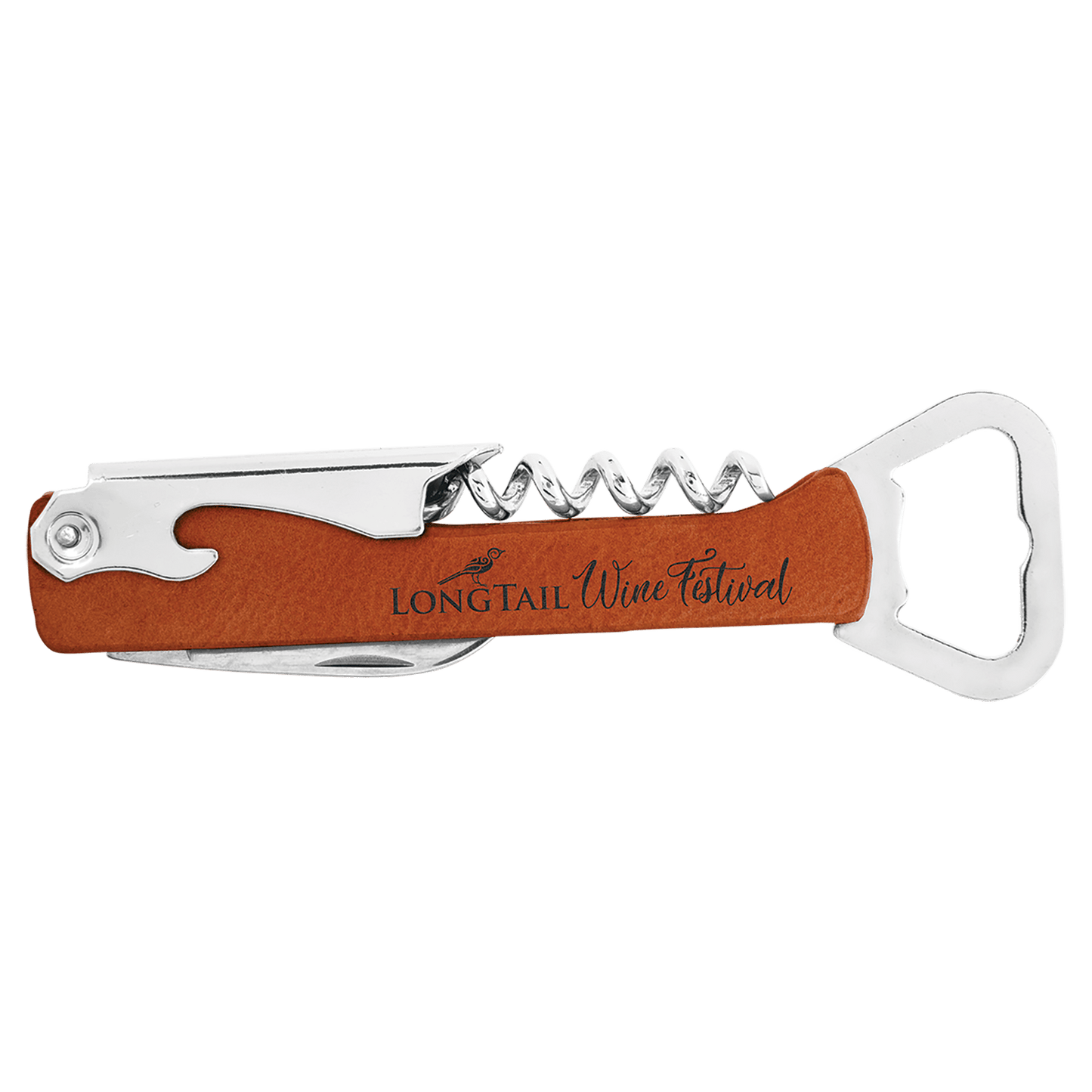 Personalized Leatherette Wine Bottle Opener