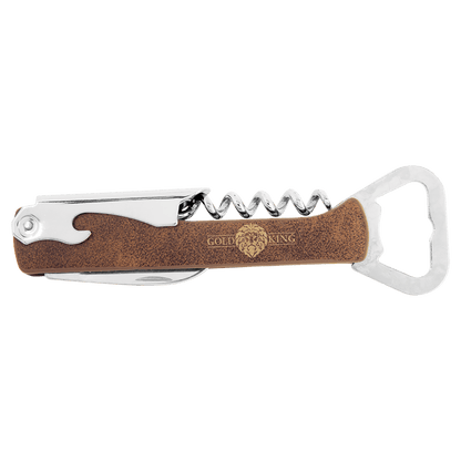 Personalized Leatherette Wine Bottle Opener