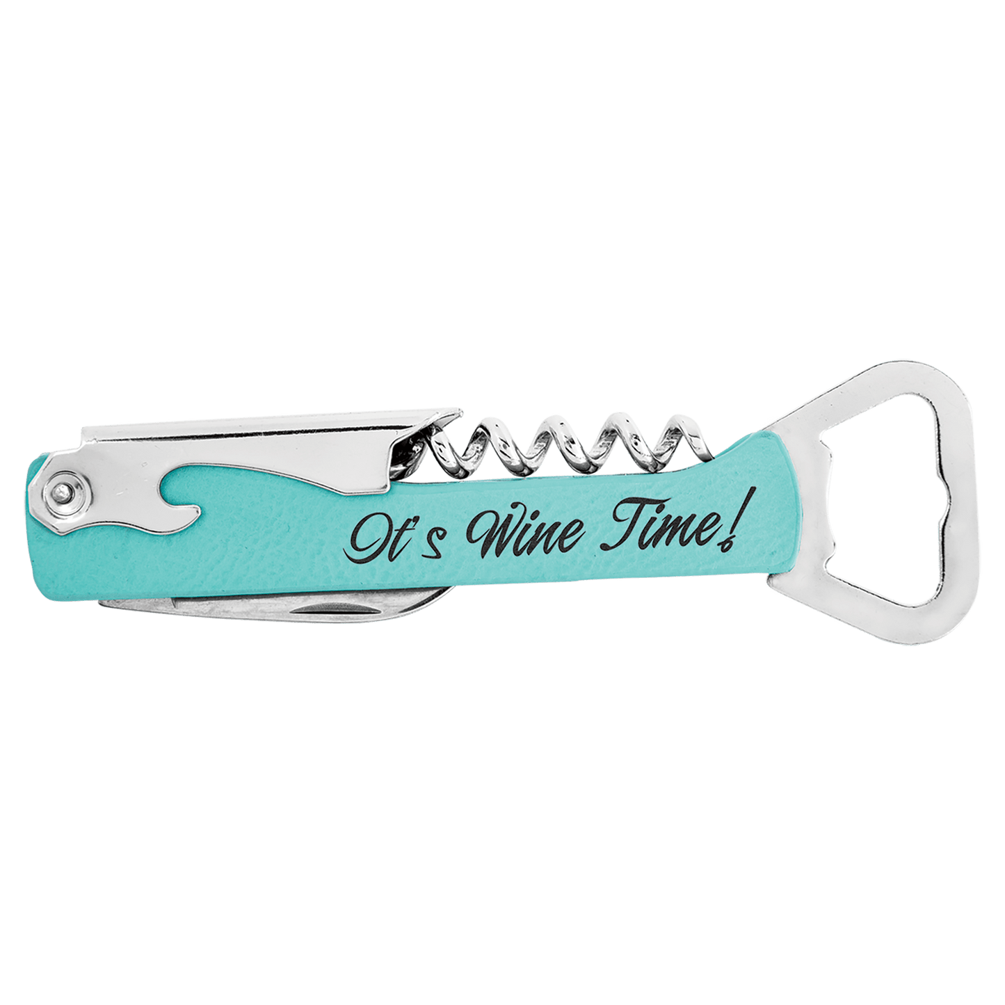 Personalized Leatherette Wine Bottle Opener