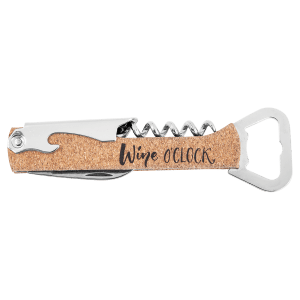 Personalized Leatherette Wine Bottle Opener