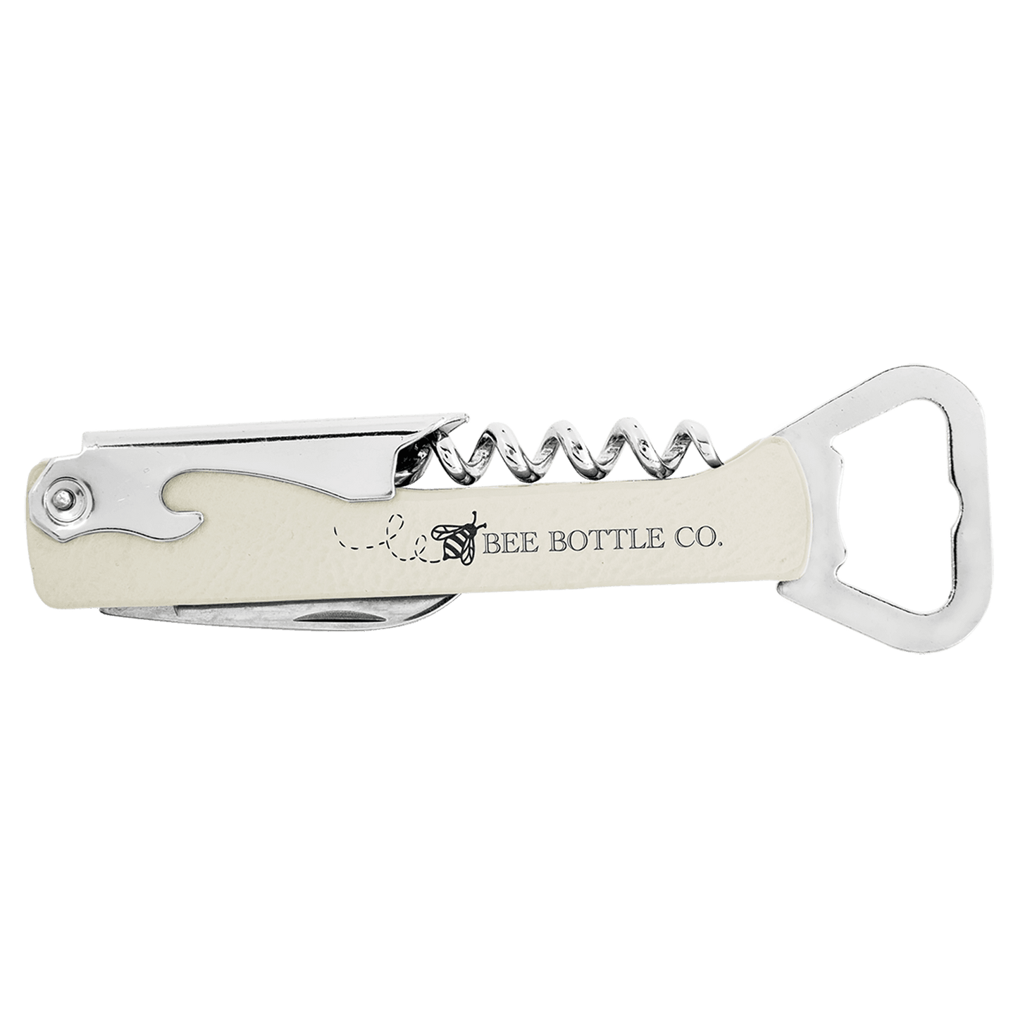 Personalized Leatherette Wine Bottle Opener