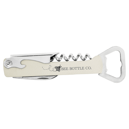 Personalized Leatherette Wine Bottle Opener