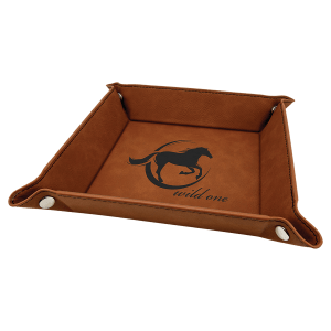 Customized Engraved Leatherette Tray