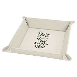 Customized Engraved Leatherette Tray