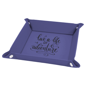 Customized Engraved Leatherette Tray