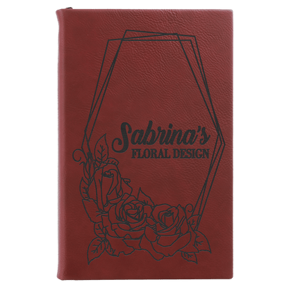 Personalisiertes Kunstleder-Flachmann-Geschenkset