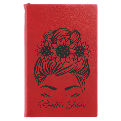 Personalisiertes Kunstleder-Flachmann-Geschenkset