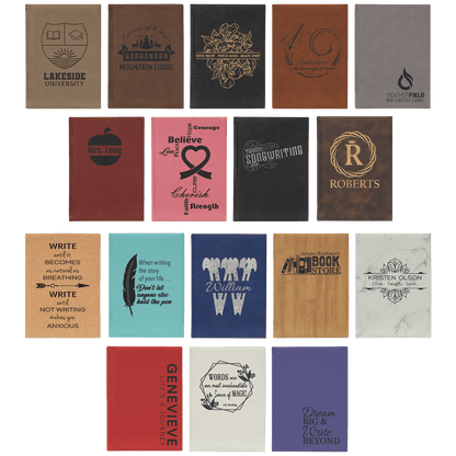 Customized Engraved Leatherette Journal (Lined Paper)
